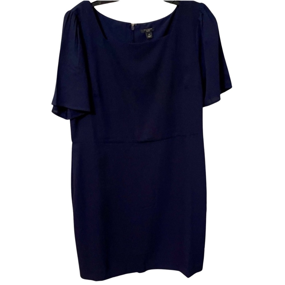 Ann Taylor Midnight Blue Mini Dress • 12 Petite • Like New - Picture 2 of 6
